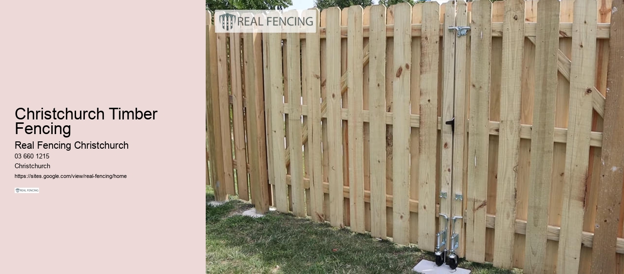 Christchurch Timber Fencing