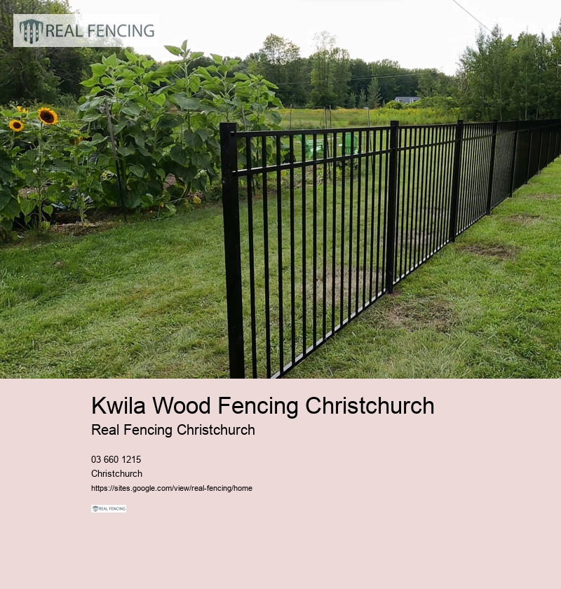 Kwila Wood Fencing Christchurch