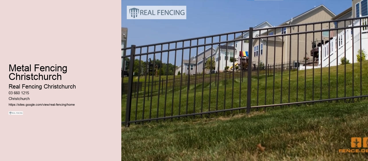 metal fencing christchurch
