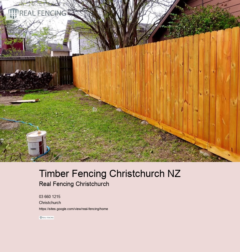 Timber Fencing Christchurch NZ