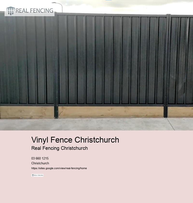 Vinyl Fence Christchurch