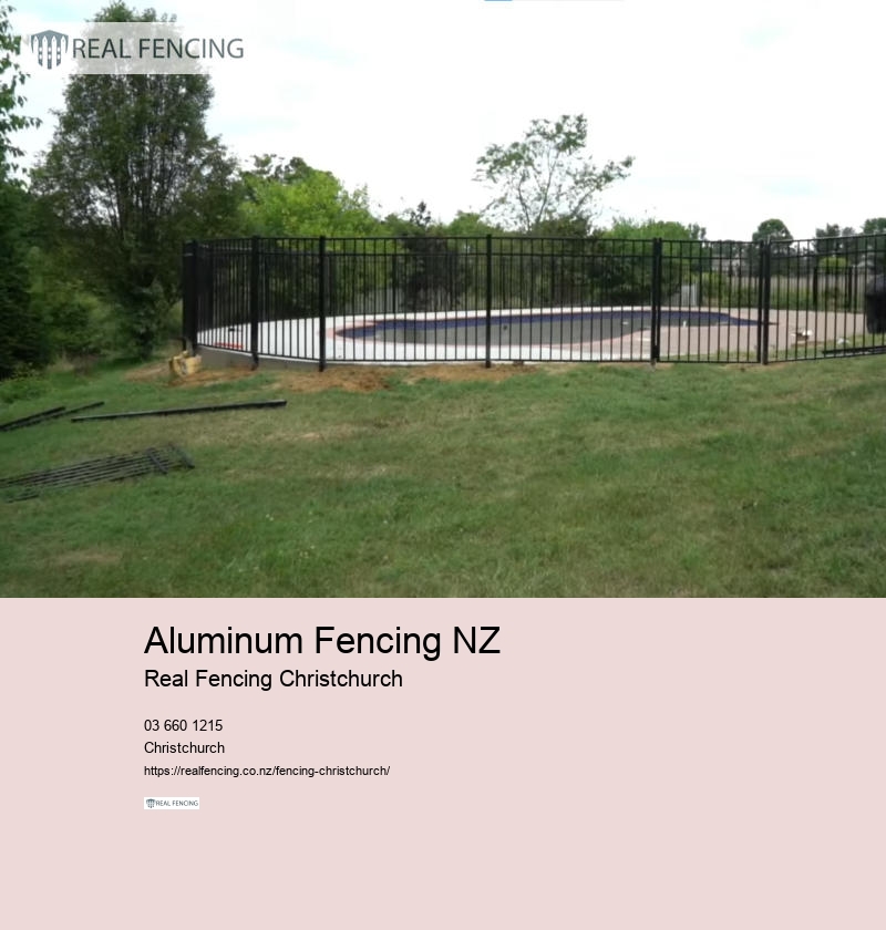 outdoor pool fence christchurch