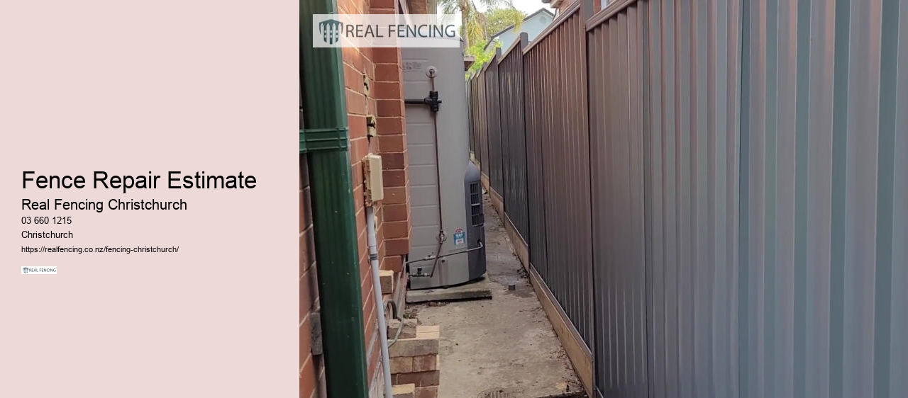 Fence Repair Estimate