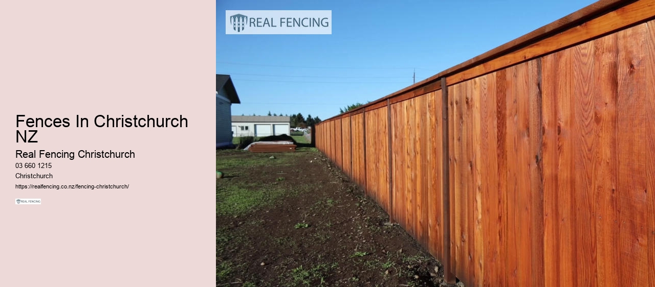 Fences In Christchurch NZ