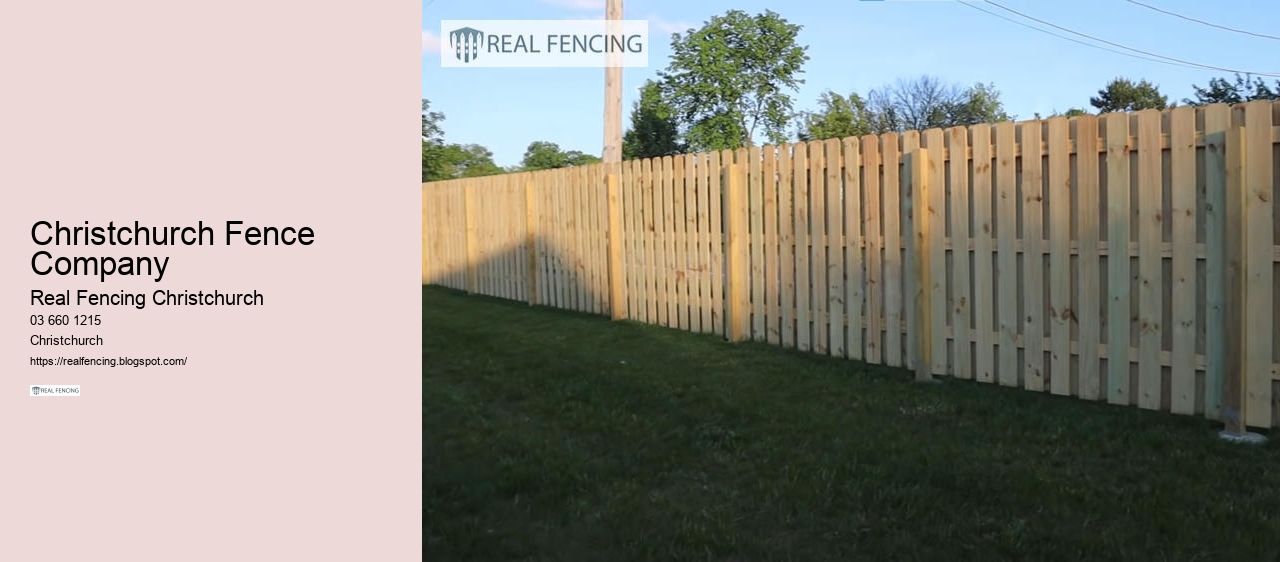 fence in christchurch nz