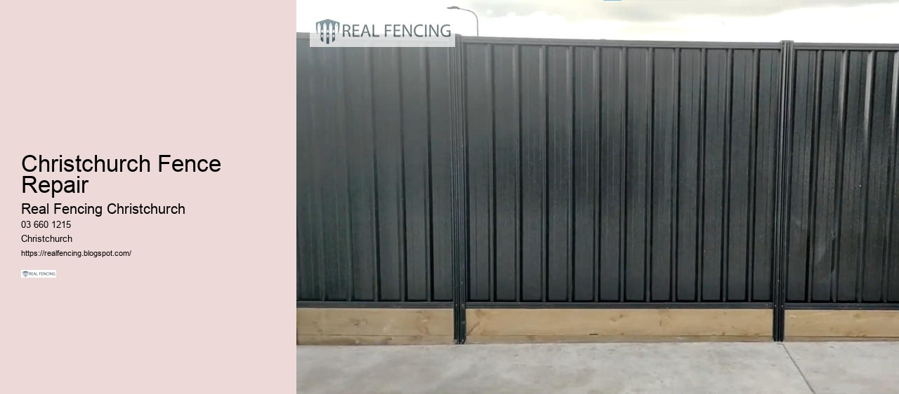 christchurch metal fencing
