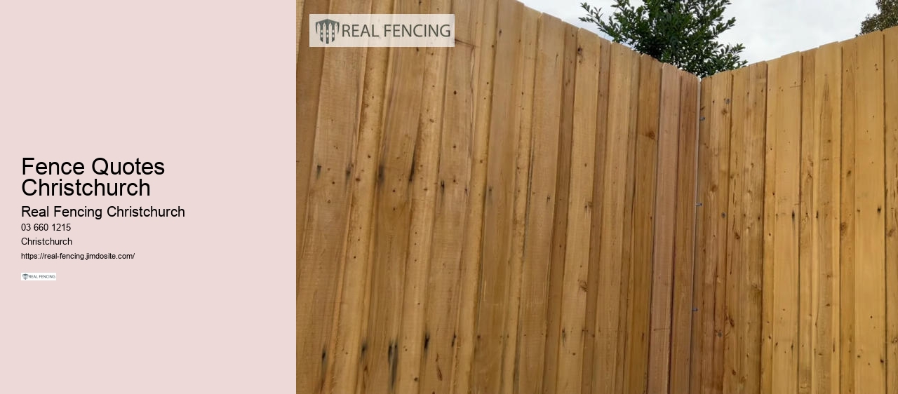 Fence Quotes Christchurch