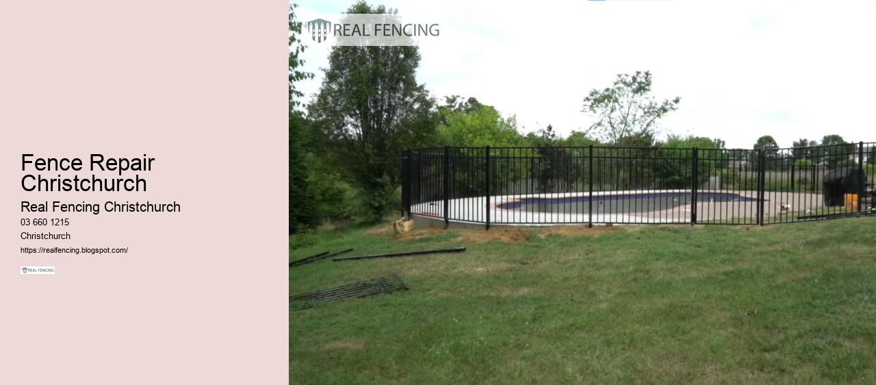 pool fence christchurch