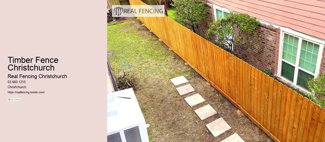 timber fencing christchurch nz