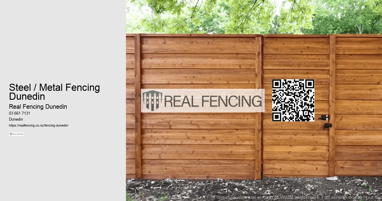 Steel / Metal Fencing Dunedin