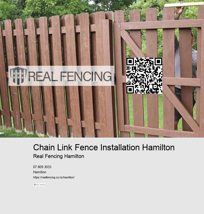 Chain Link Fence Installation Hamilton
