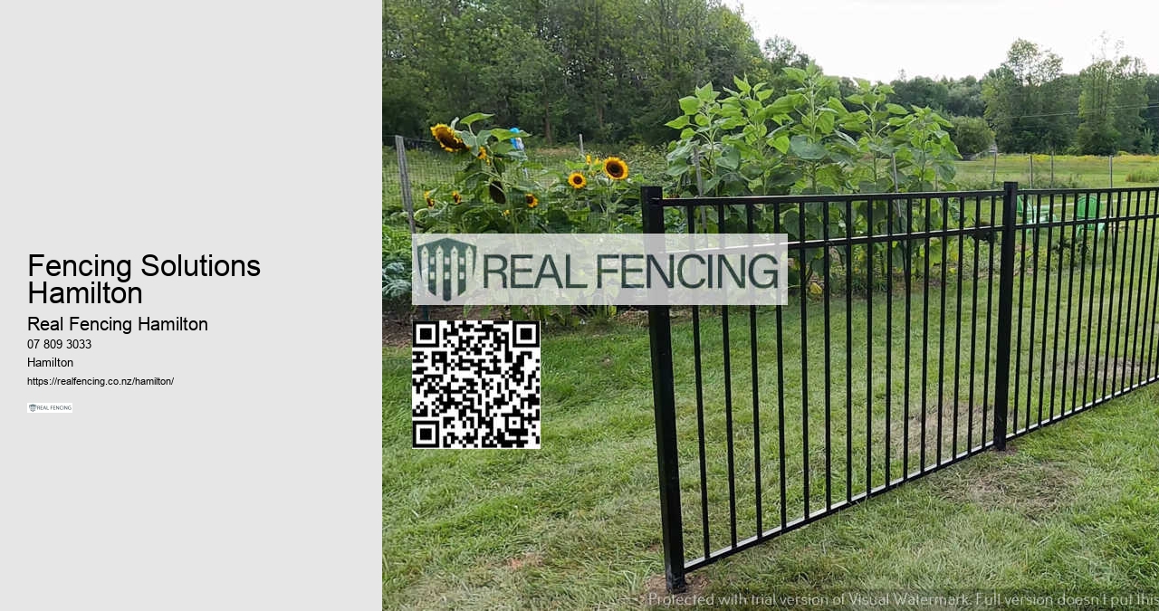 Modern Fence Installation Hamilton