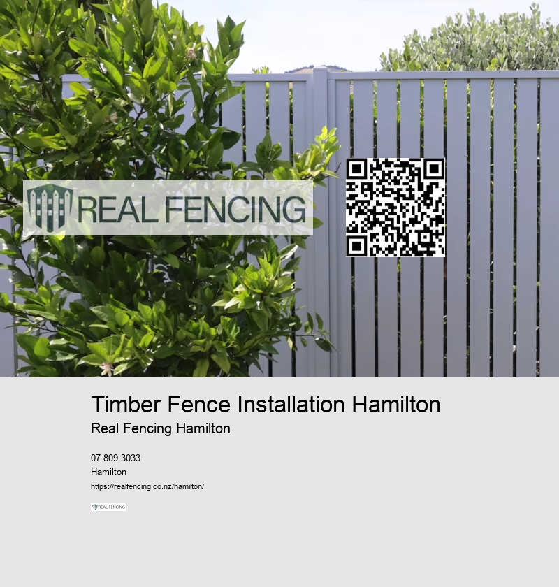Timber Fence Installation Hamilton