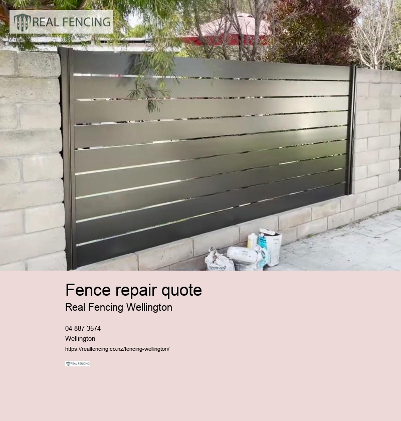 fence repair quote
