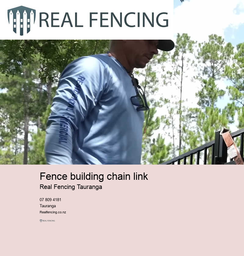 Fence building chain link