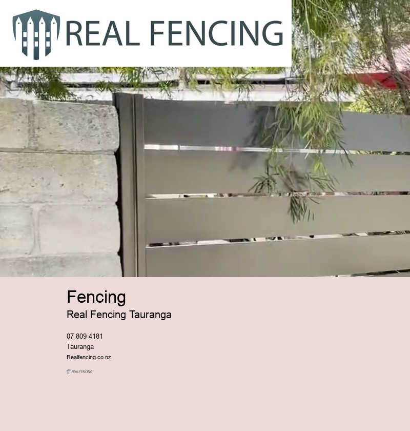 Tauranga standards for timber fencing