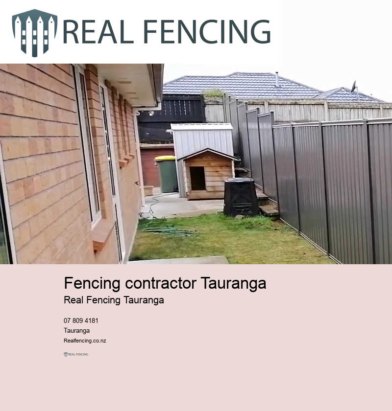 Tauranga metal fencing