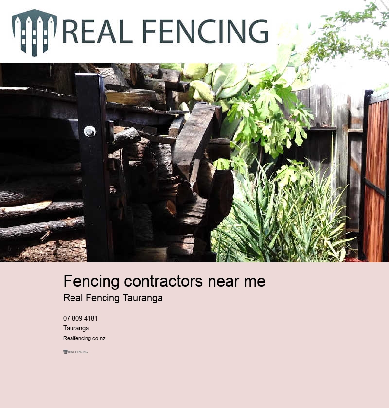 Timber fencing contractors