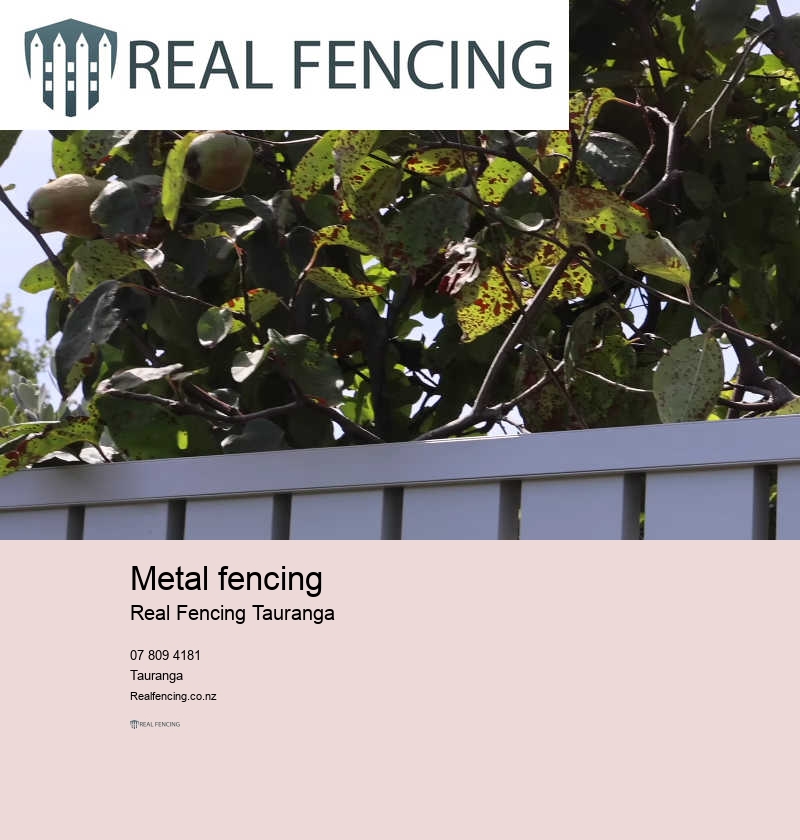 Metal fencing and gates