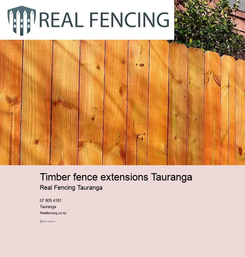 Timber fence extensions Tauranga