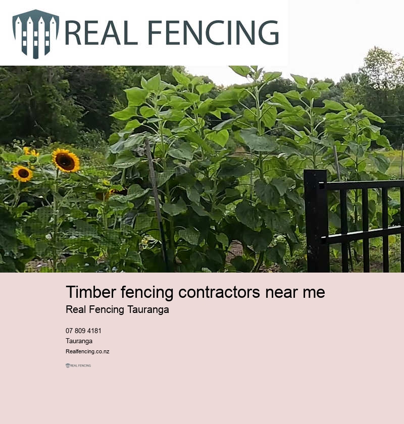 Tauranga fences