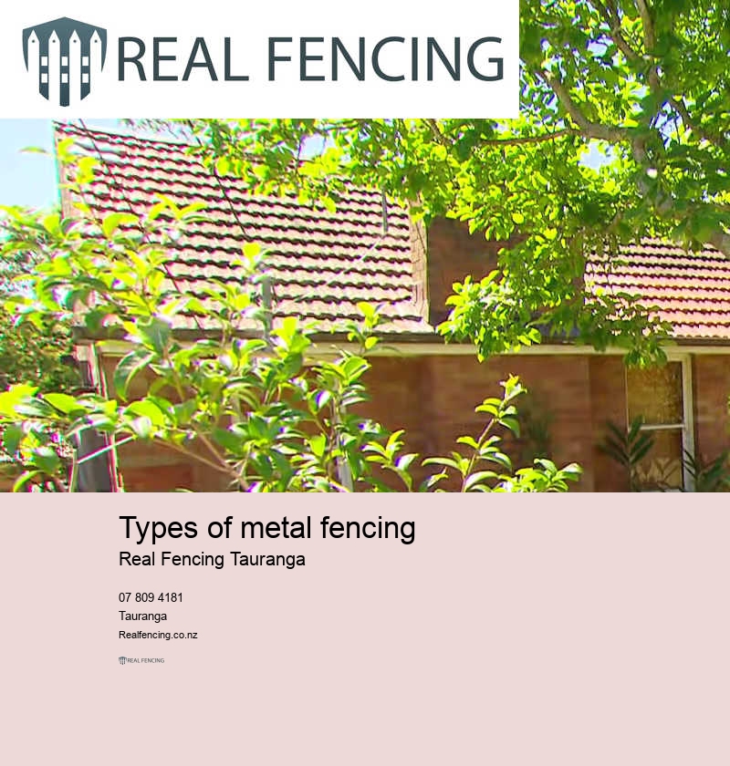 Metal fencing and gates