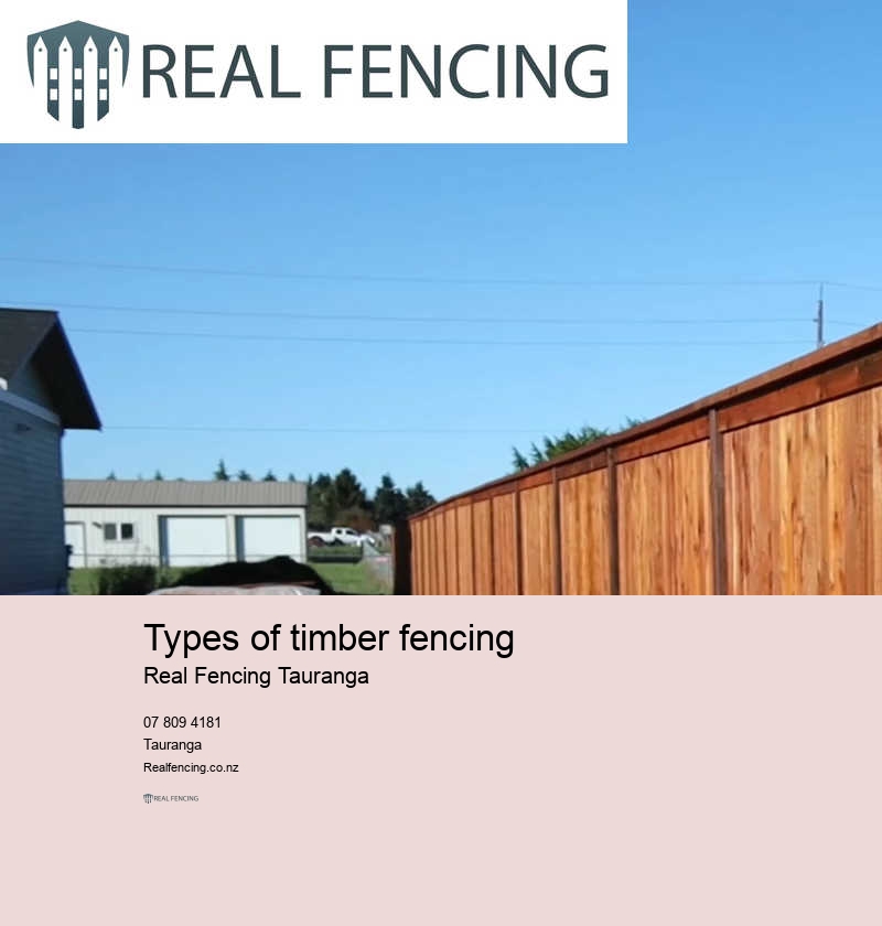 Timber fencing Tauranga