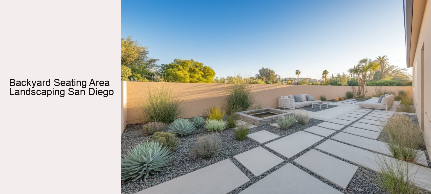 Backyard Seating Area Landscaping San Diego