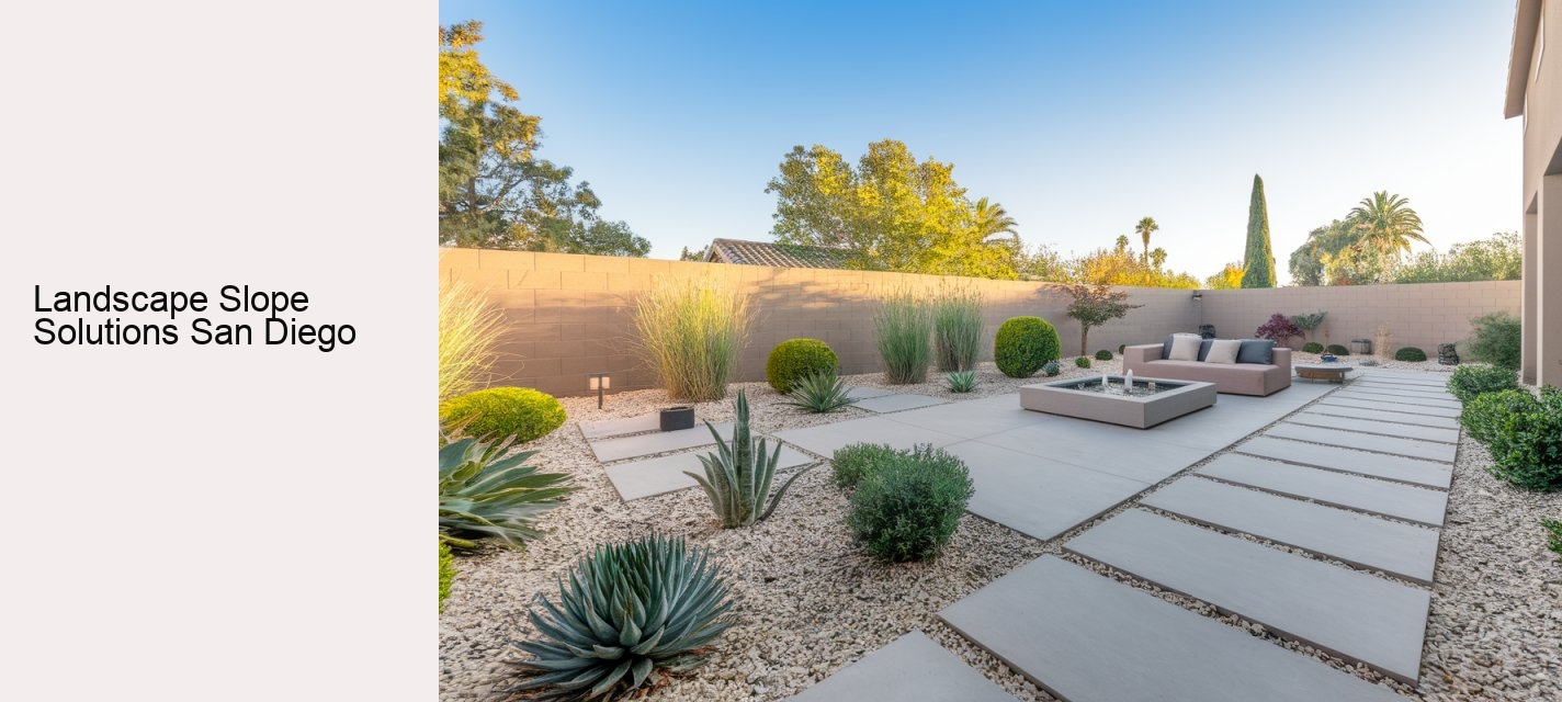 Landscape Slope Solutions San Diego