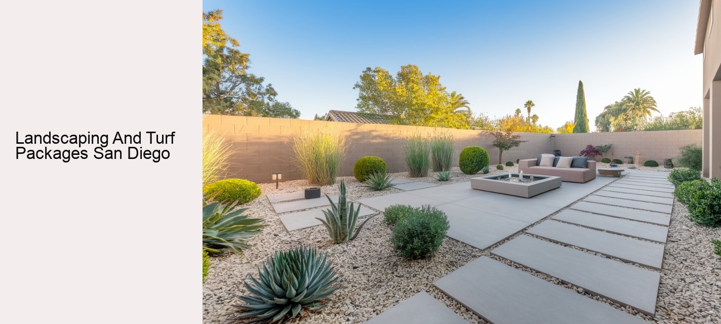 Landscaping And Turf Packages San Diego