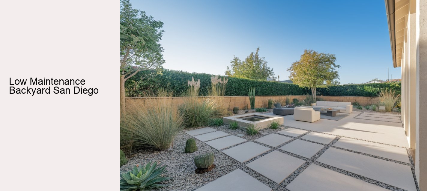 Low Maintenance Backyard San Diego