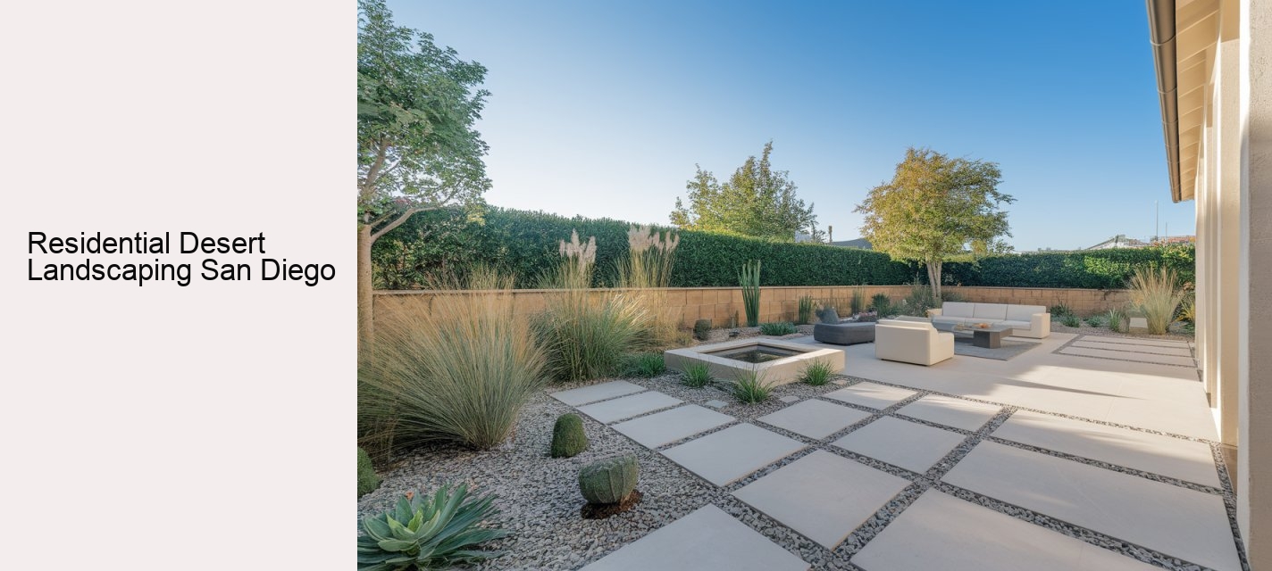 Residential Desert Landscaping San Diego