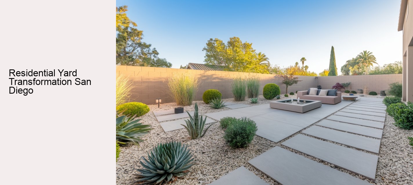 Residential Yard Transformation San Diego