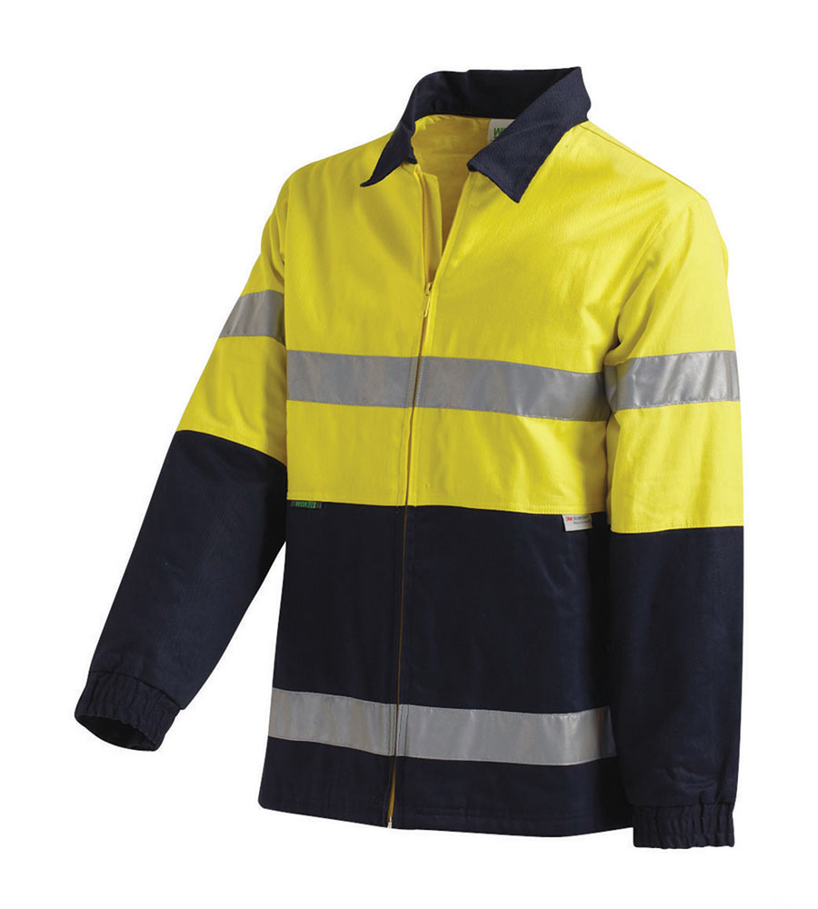 WorkIt Drill Jacket HVis Tape Jackets Safety Zone Australia