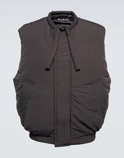 Tie-neck Padded Vest
