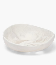 Flow large marbled-resin bowl