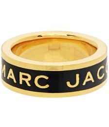 Gold & Black 'The Medallion' Ring