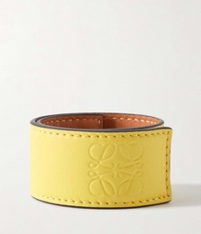 Embossed leather bracelet