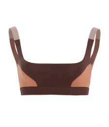 Colorblock Stretch-Cotton Bralette