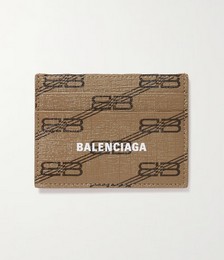 Printed coated-canvas cardholder