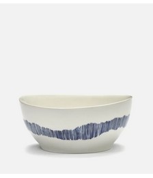 x Ottolenghi Small Bowl - White & Swirl Blue (Set of 4)