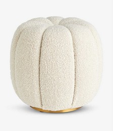 Sofia bouclé footstool 43cm