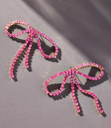 Crystal Bow Earrings