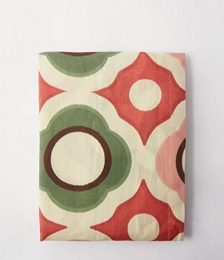 Cosima Geometric 320cm x 160cm Linen Tablecloth