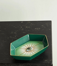 + Lito Gold-plated Porcelain and Resin Dish