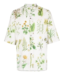 Floral-print Short-sleeve Shirt