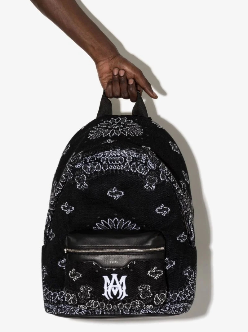 Black Crochet Bandana Backpack