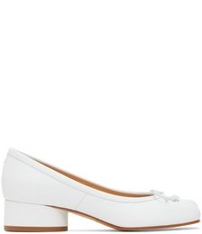 White Tabi Kitten Heels