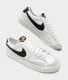 Womens Blazer Lo Sneakers in White & Black