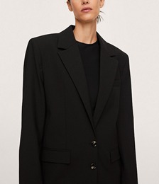 Oversized Woollen Suit Jacket